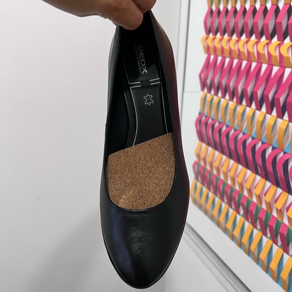 Gently Worn Geox Black D Walk Pleasure 60 Mid Heel - Picture 3 of 10